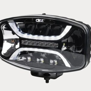 Ozz series X01 P Black Oval LED driving light with strobe